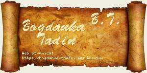 Bogdanka Tadin vizit kartica